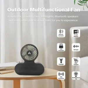 Solar Fan Bluetooth Speaker | Wireless