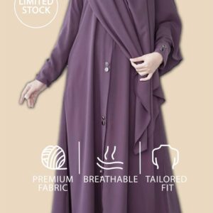 Classic Georgette Abaya with Stoller