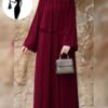 Classic Plain Georgette Abaya – Elegance in Simplicity