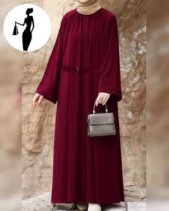 Classic Plain Georgette Abaya – Elegance in Simplicity