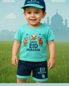Printed 3PC Baba Suit with Hat........
