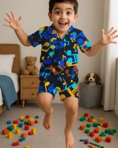 Printed Shirt & Shorts Set for Kids