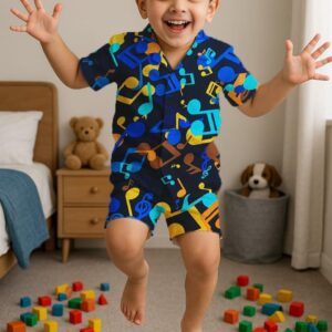 Printed Shirt & Shorts Set for Kids