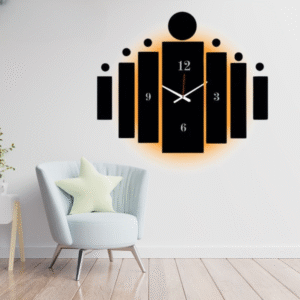 3d Tile Wall Clock | Wooden Tile Wall Clock Frame...