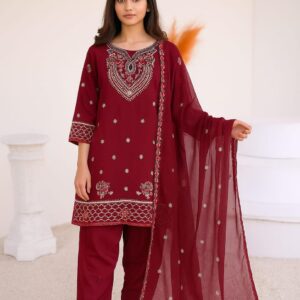Elegant 3PC Embroidered Set.....
