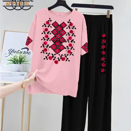 Women Printed Night Suits Premium Jersey