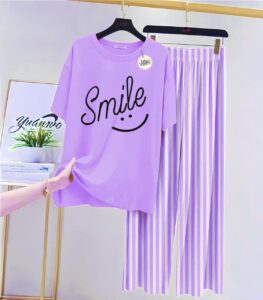 Women Printed Night Suits Premium Jersey